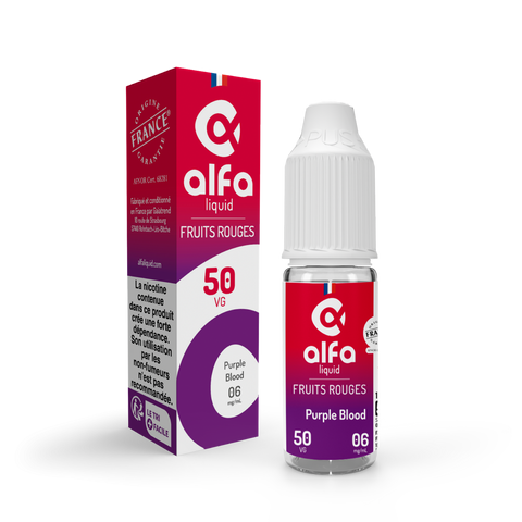 E-liquide Purple Blood Alfaliquid, flacon de 10 mL