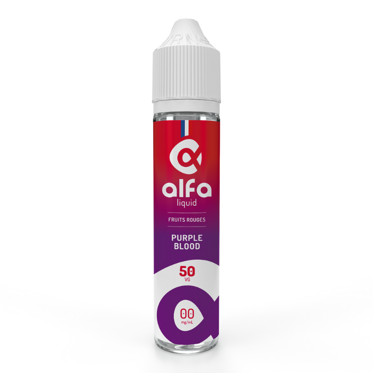 E-liquide Purple Blood Alfaliquid, flacon de 50 mL