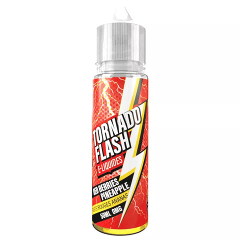 E-liquide Red Berries Pineapple Tornado Flash, flacon de 50 mL