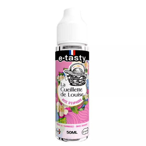 E-liquide Rose d'Euphorie E.Tasty La Cueillette de Louise, flacon de 50 mL