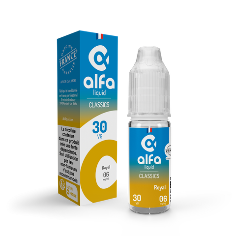 E-liquide Royal Alfaliquid, flacon de 10 mL