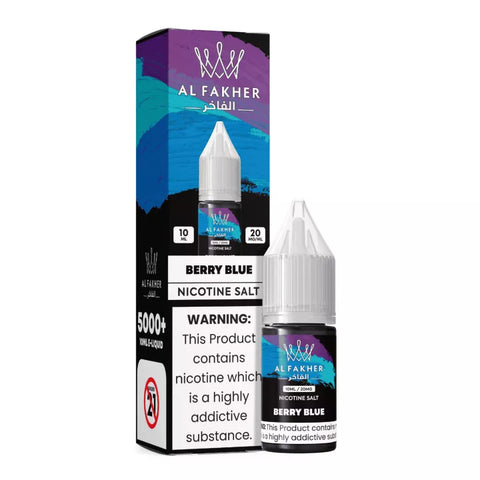 E-liquide Berry Blue Al Fakher aux sels de nicotine, flacon de 10 mL
