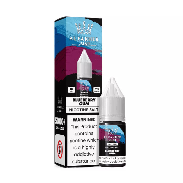 E-liquide Blueberry Gum Al Fakher aux sels de nicotine, flacon de 10 mL