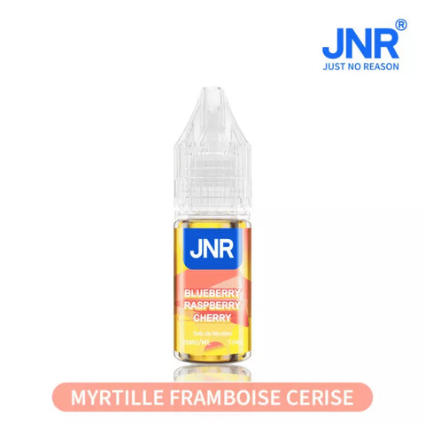 E-liquide Blueberry Raspberry Cherry JNR aux sels de nicotine, flacon de 10 mL