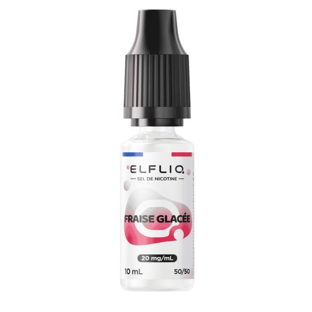 E-liquide Fraise glacée Elfliq aux sels de nicotine, flacon de 10 mL