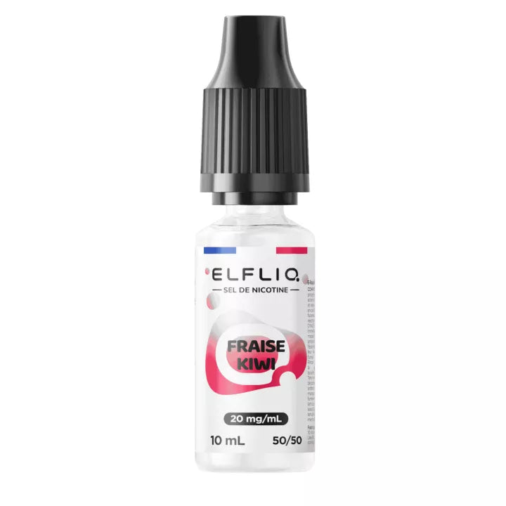 E-liquide Fraise Kiwi Elfbar Elfliq Made In France aux sels de nicotine, flacon de 10 mL