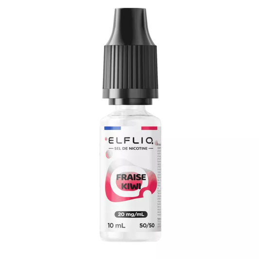 E-liquide Fraise Kiwi Elfbar Elfliq Made In France aux sels de nicotine, flacon de 10 mL