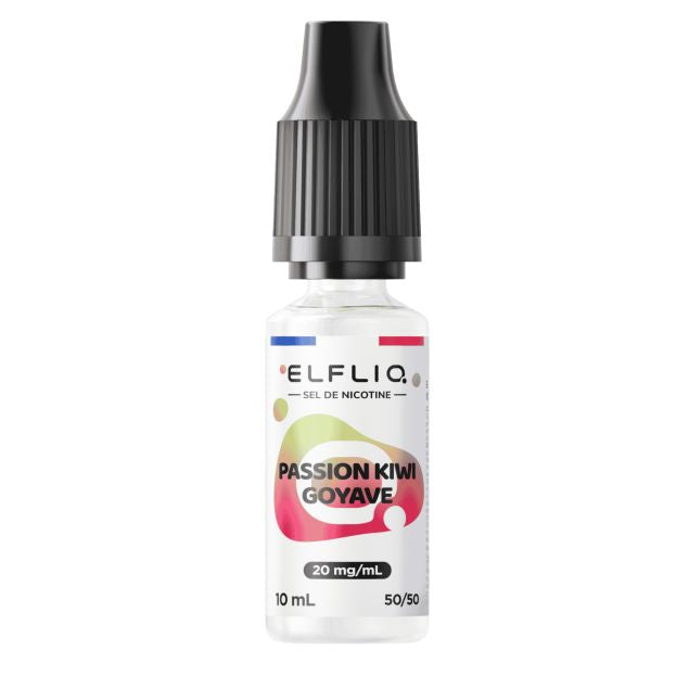 E-liquide Passion Kiwi Goyave Elfliq aux sels de nicotine, flacon de 10 mL