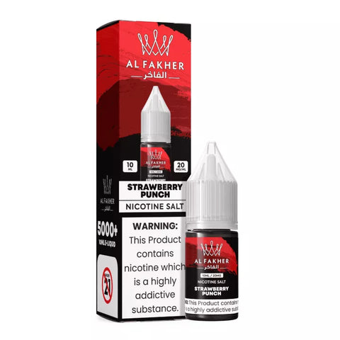E-liquide Strawberry Punch Al Fakher aux sels de nicotine, flacon de 10 mL