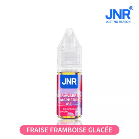 E-liquide Strawberry Raspberry Ice JNR aux sels de nicotine, flacon de 10 mL