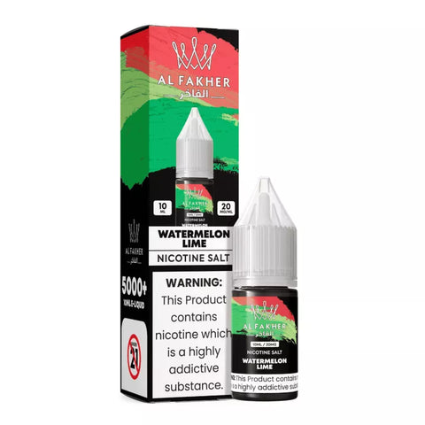 E-liquide Watermelon Lime Al Fakher aux sels de nicotine, flacon de 10 mL