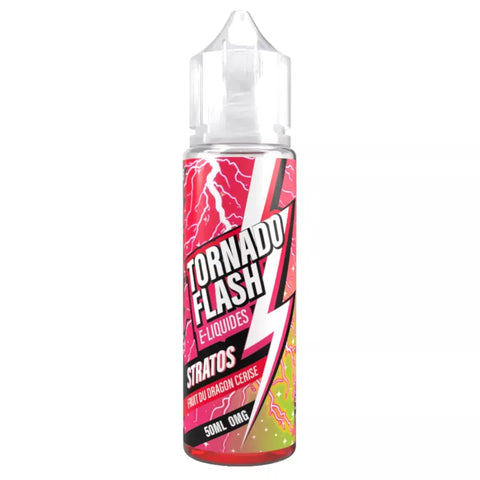 E-liquide Stratos Fruit du Dragon Cerise Tornado Flash, flacon de 50 mL