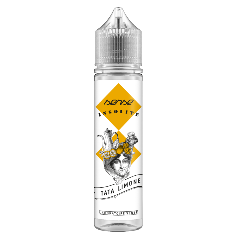 E-liquide Tata Limone Laboratoire Sense Insolite, flacon de 50 mL