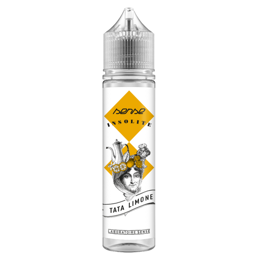 E-liquide Tata Limone Laboratoire Sense Insolite, flacon de 50 mL