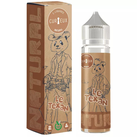 E-liquide Texan Curieux Edition Natural, flacon de 50 mL