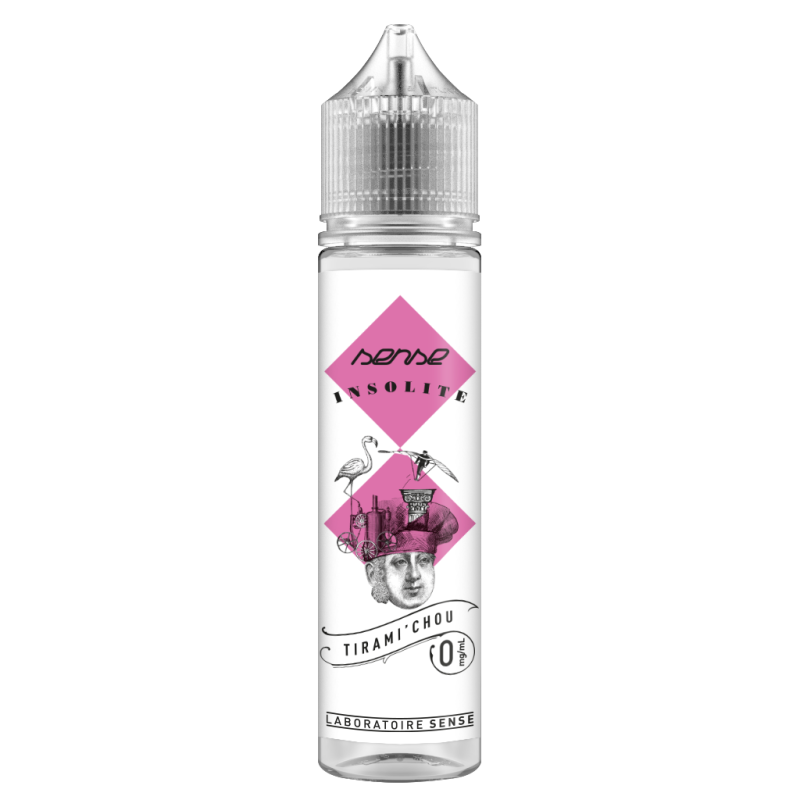 E-liquide Tirami'chou Laboratoire Sense Insolite, flacon de 50 mL