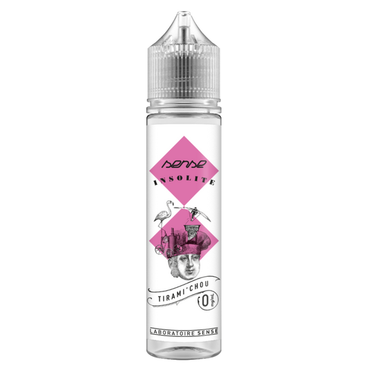 E-liquide Tirami'chou Laboratoire Sense Insolite, flacon de 50 mL