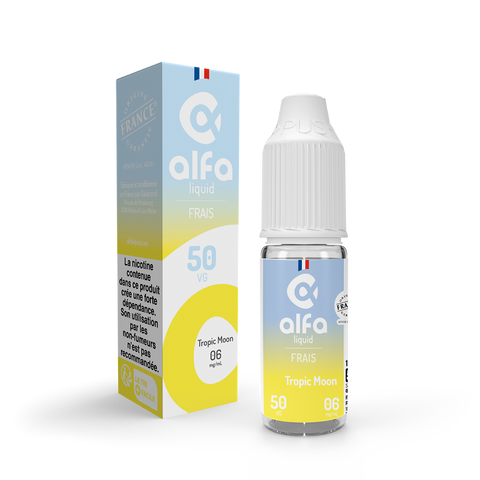E-liquide Tropic Moon Alfaliquid, flacon de 10 mL