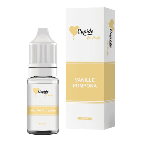 E-liquide Vanille Pompona FUEL Cupide, flacon de 10 mL et sa boîte