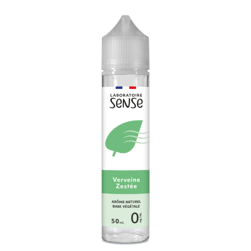 E-liquide Verveine Zestée Laboratoire Sense, flacon de 50 mL