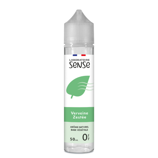 E-liquide Verveine Zestée Laboratoire Sense, flacon de 50 mL