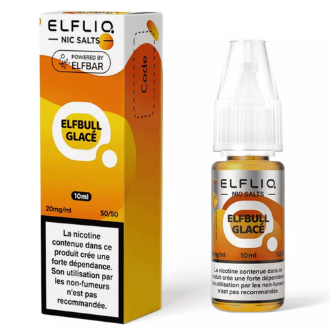E-liquide Elfbull Glacé Elfbar Elfliq aux sels de nicotine, flacon de 10 mL