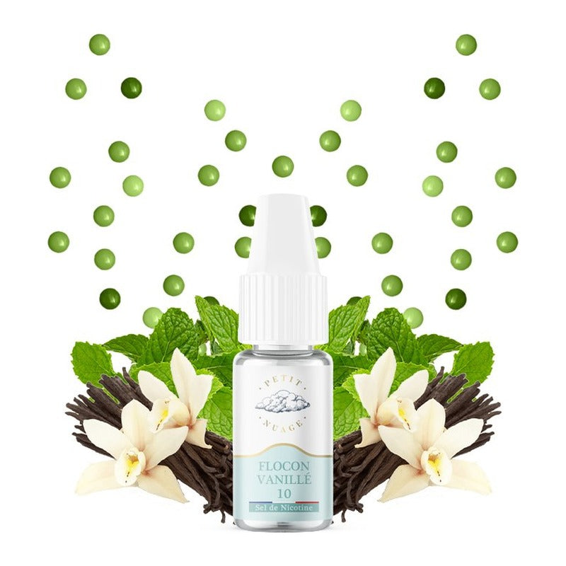 E-liquide Flocon Vanillé Levest Petit Nuage aux sels de nicotine, flacon de 10 mL