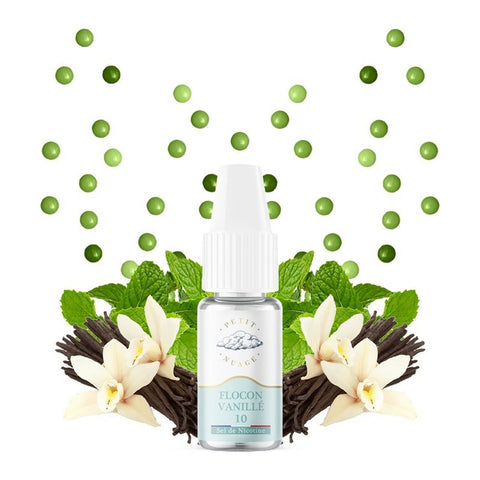 E-liquide Flocon Vanillé Levest Petit Nuage aux sels de nicotine, flacon de 10 mL