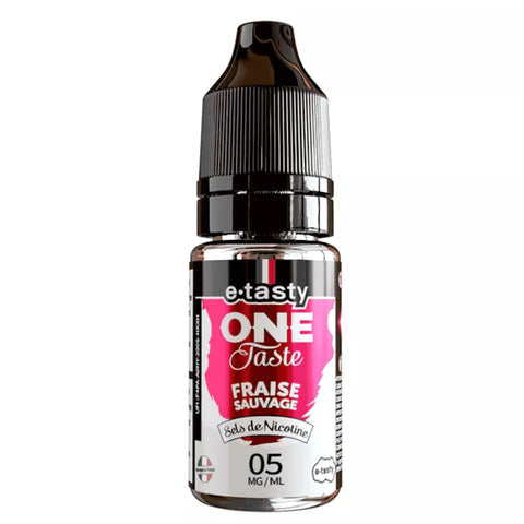 E-liquide Fraise Sauvage E.Tasty One Taste aux sels de nicotine, flacon de 10 mL