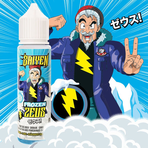 E-liquide Frozen Zeus Swoke Saiyen Vapors, flacon de 50 mL