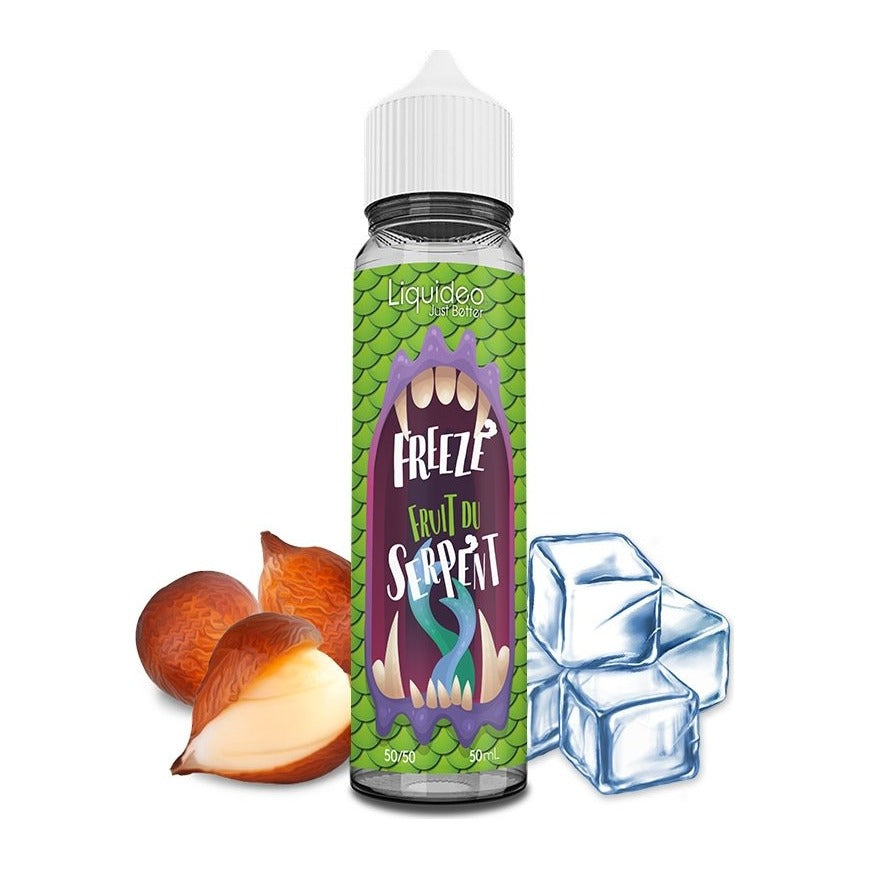E-liquide Fruit du Dragon Serpent Liquideo Freeze, flacon de 50 mL