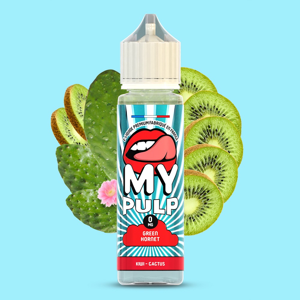 E-liquide Green Hornet My Pulp, flacon de 50 mL