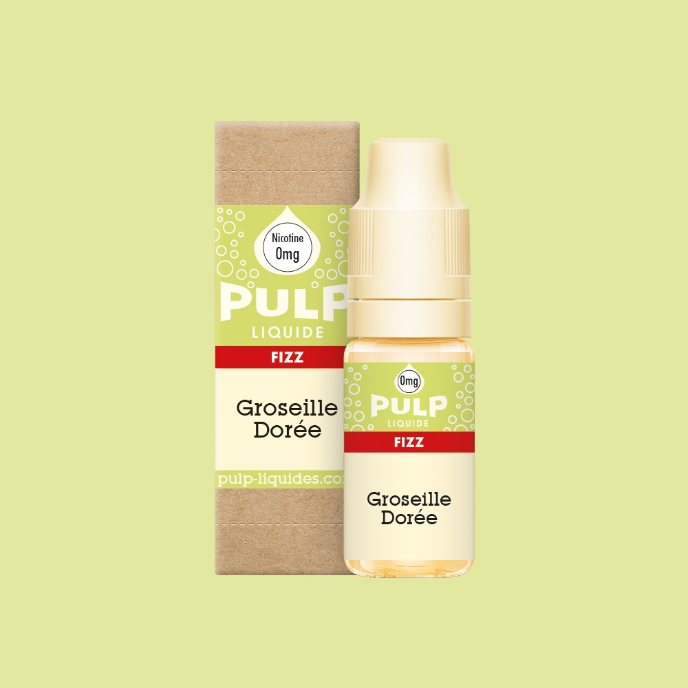 E-liquide Groseille Dorée PULP Fizz, flacon de 10 mL