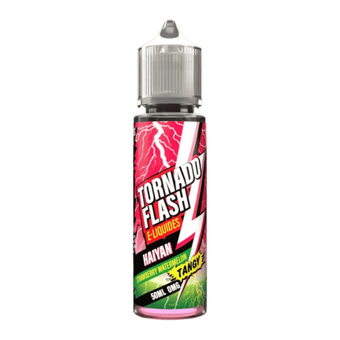 E-liquide Haiyan Pastèque Fraise Acidulé Tornado Flash, flacon de 50 mL