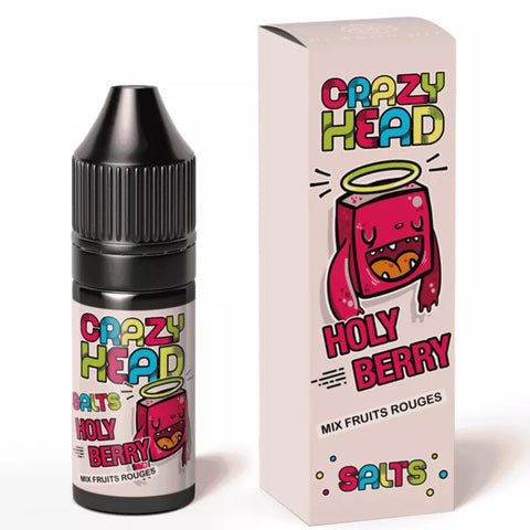 E-liquide Holy Berry Flavor Hit Crazy Head aux sels de nicotine, flacon de 10 mL