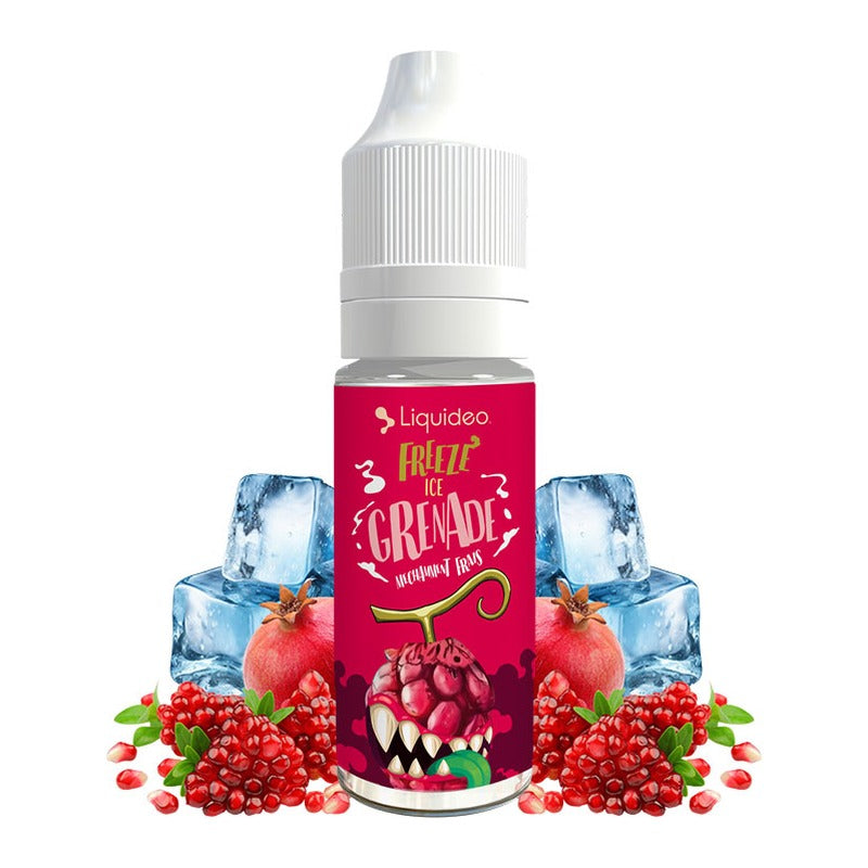 E-liquide Ice Grenade Liquideo Freeze, flacon de 10 mL