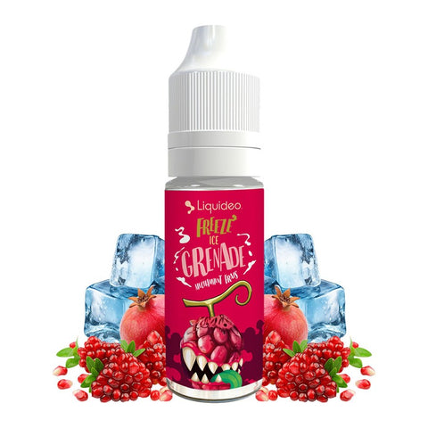 E-liquide Ice Grenade Liquideo Freeze, flacon de 10 mL