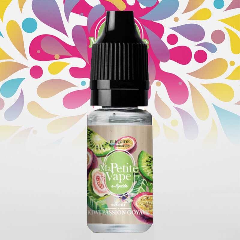 E-liquide Kiwi Passion Goyave Ma Petite Vape aux sels de nicotine, flacon de 10 mL