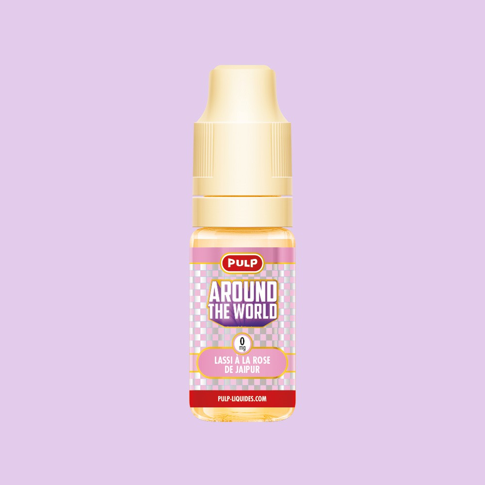 E-liquide Lassi à la Rose de Jaipur PULP Around the World, flacon de 10 mL