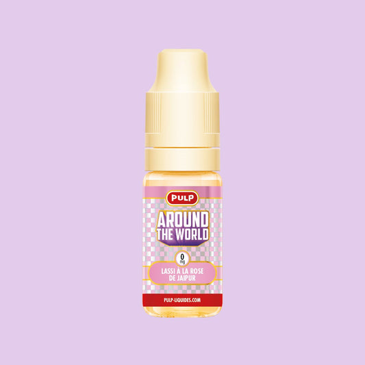 E-liquide Lassi à la Rose de Jaipur PULP Around the World, flacon de 10 mL