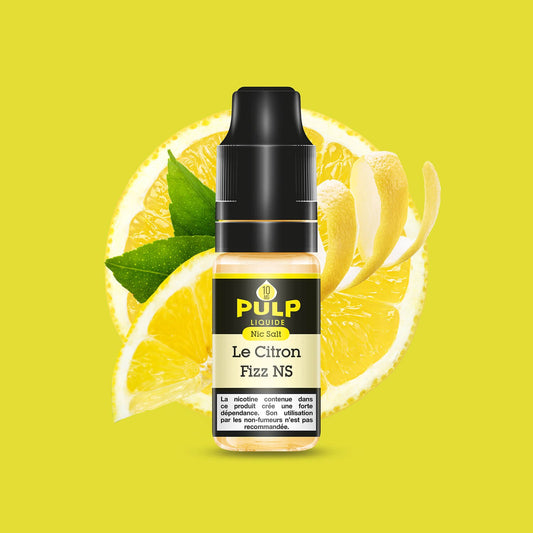 E-liquide Le Citron Fizz PULP Nic Salt aux sels de nicotine, flacon de 10 mL