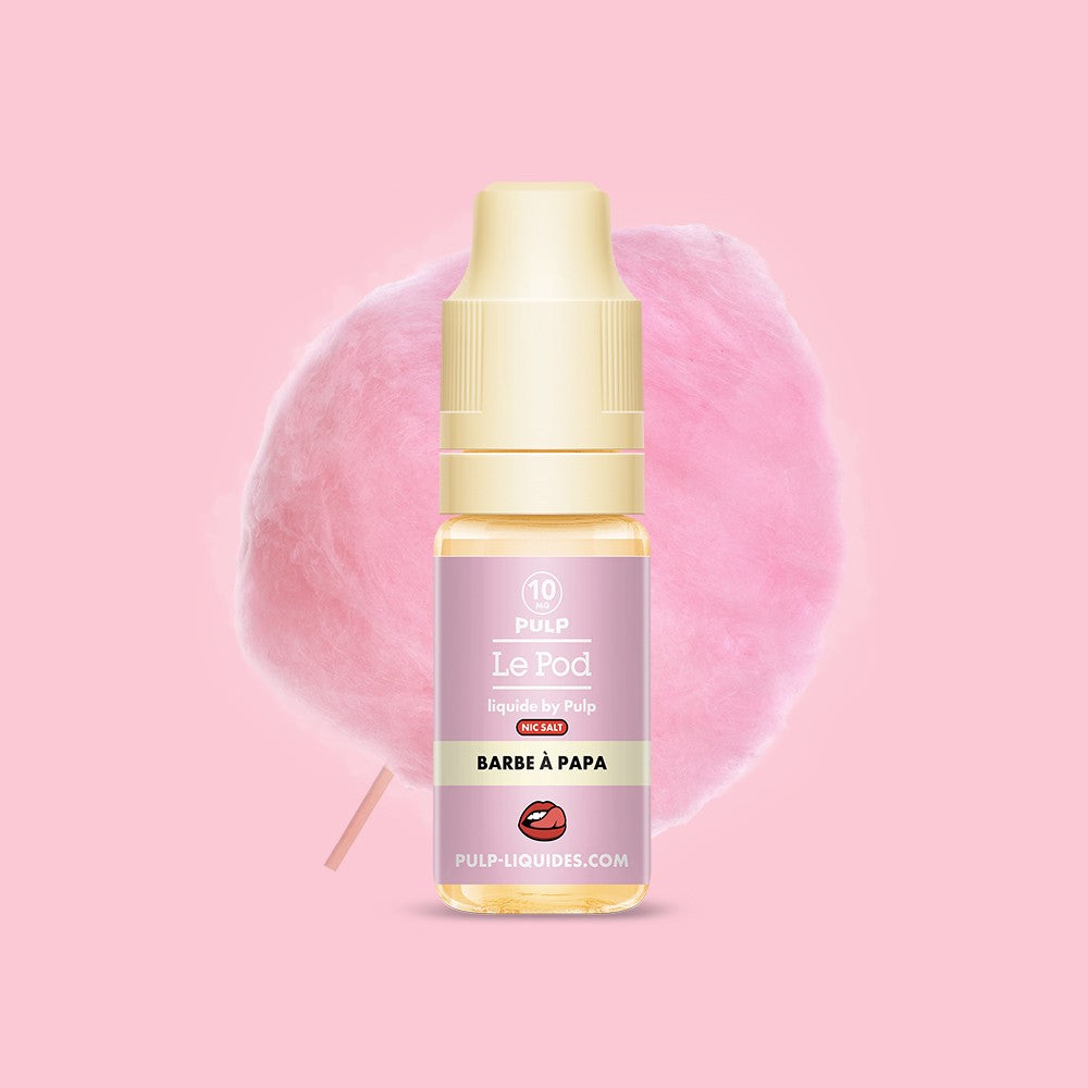E-liquide Barbe à Papa PULP Le Pod Liquide aux sels de nicotine, flacon de 10 mL