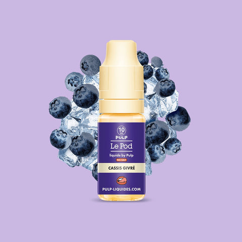 E-liquide Cassis Givré PULP Le Pod Liquide aux sels de nicotine, flacon de 10 mL