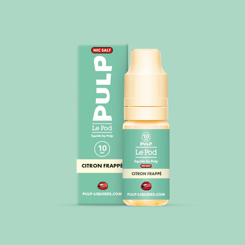 E-liquide Citron Frappé PULP Le Pod Liquide aux sels de nicotine, flacon de 10 mL