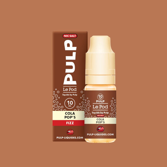 E-liquide Cola Pop's PULP Le Pod Fizz aux sels de nicotine, flacon de 10 mL