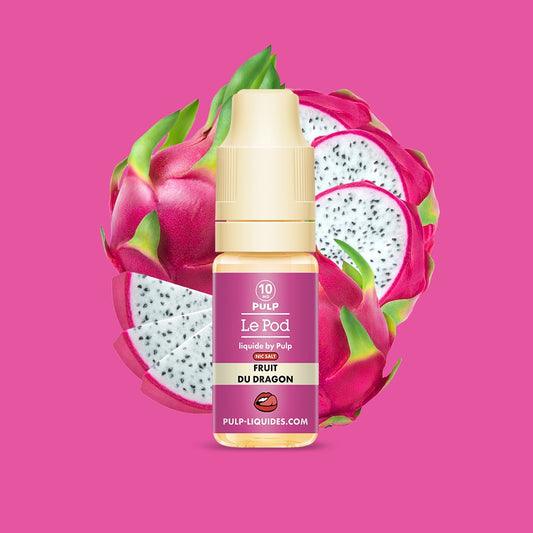 E-liquide Fruit du Dragon PULP Le Pod Liquide aux sels de nicotine, flacon de 10 mL