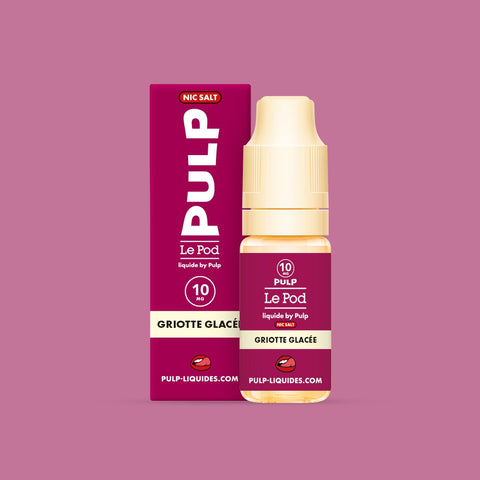 E-liquide Griotte Glacée PULP Le Pod Liquide aux sels de nicotine, flacon de 10 mL