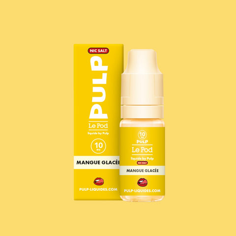 E-liquide Mangue Glacée PULP Le Pod Liquide aux sels de nicotine, flacon de 10 mL