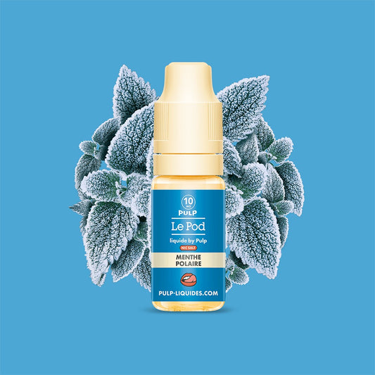 E-liquide Menthe Polaire PULP Le Pod Liquide aux sels de nicotine, flacon de 10 mL