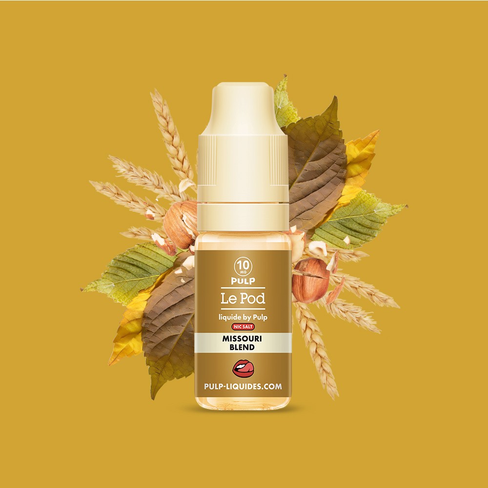 E-liquide Missouri Blend PULP Le Pod Liquide aux sels de nicotine, flacon de 10 mL